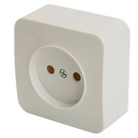 Розетка без заземления София (белый) / Stekker MST10-11-01