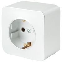 Розетка с заземлением София (белый) / Stekker MST16-11-01