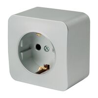 Розетка с заземлением София (серебро) / Stekker MST16-11-03