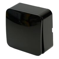 Переключатель одноклавишный София (черный) / Stekker MSW10-12-02