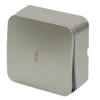 Переключатель одноклавишный София (серебро) / Stekker MSW10-12-03