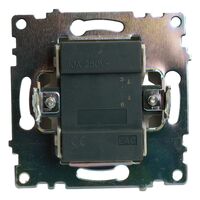 Выключатель одноклавишный с подсветкой Катрин (графит) / Stekker GLS10-7101-06