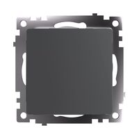 Выключатель одноклавишный Катрин (графит) / Stekker GLS10-7103-06