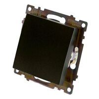 Выключатель одноклавишный Катрин (графит) / Stekker GLS10-7103-06