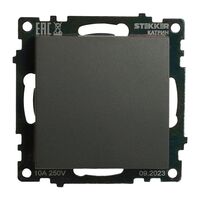 Переключатель одноклавишный Катрин (графит) / Stekker GLS10-7105-06