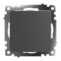 Переключатель одноклавишный Катрин (графит) / Stekker GLS10-7105-06