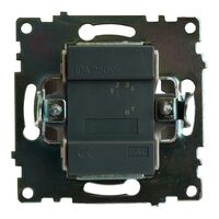 Переключатель одноклавишный Катрин (графит) / Stekker GLS10-7105-06