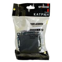 Переключатель одноклавишный Катрин (графит) / Stekker GLS10-7105-06