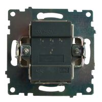 Выключатель трехклавишный Катрин (графит) / Stekker GLS10-7108-06