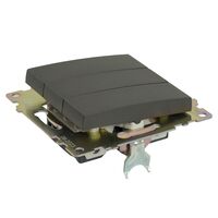 Выключатель трехклавишный Катрин (графит) / Stekker GLS10-7108-06