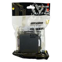 Переключатель перекрестный одноклавишный Катрин (графит) / Stekker GLS10-7110-06