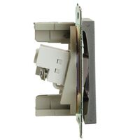 Розетка TV + RJ-45 Катрин (графит) / Stekker GLS00-7106-06