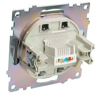 Розетка компьютерная RJ-45 Катрин (графит) / Stekker GLS00-7107-06