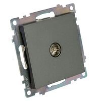 Розетка TV Катрин (графит) / Stekker GLS00-7108-06