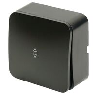 Переключатель одноклавишный София (черный матовый) / Stekker MSW10-12-05