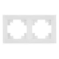 Рамка на 2 поста Катрин (белый, Glance) / Stekker GFR00-7002-01