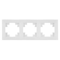 Рамка на 3 поста Катрин (белый, Glance) / Stekker GFR00-7003-01