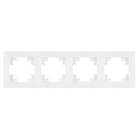 Рамка на 4 поста Катрин (белый, Glance) / Stekker GFR00-7004-01