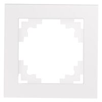 Рамка на 1 пост Катрин (белый, Glance) / Stekker GFR00-7001-01