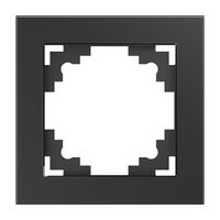 Рамка на 1 пост Катрин (графит, Glance) / Stekker GFR00-7001-06
