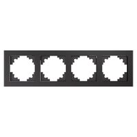 Рамка на 4 поста Катрин (графит, Glance) / Stekker GFR00-7004-06