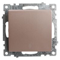 Переключатель одноклавишный Катрин (шампань) / Stekker GLS10-7105-02