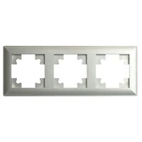 Рамка на 3 поста Катрин (серебро, Light) / Stekker PFR00-7003-03