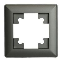 Рамка на 1 пост Катрин (графит, Light) / Stekker PFR00-7001-06