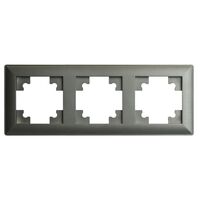 Рамка на 3 поста Катрин (графит, Light) / Stekker PFR00-7003-06