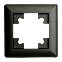 Рамка на 1 пост Катрин (черный, Light) / Stekker PFR00-7001-05