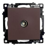 Розетка TV Катрин (шоколад) / Stekker GLS00-7108-04