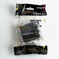 Переключатель двухклавишный Катрин (черный) / Stekker GLS10-7107-05