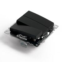 Выключатель трехклавишный Катрин (черный) / Stekker GLS10-7108-05