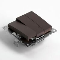 Выключатель трехклавишный Катрин (шоколад) / Stekker GLS10-7108-04