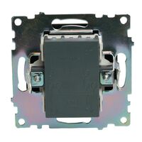 Переключатель перекрестный одноклавишный Катрин (черный) / Stekker GLS10-7110-05