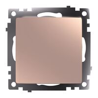 Переключатель перекрестный одноклавишный Катрин (шампань) / Stekker GLS10-7110-02