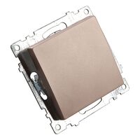 Переключатель перекрестный одноклавишный Катрин (шампань) / Stekker GLS10-7110-02