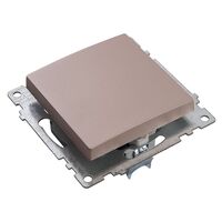 Переключатель перекрестный одноклавишный Катрин (шампань) / Stekker GLS10-7110-02