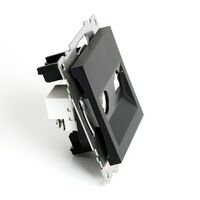 Розетка TV + RJ-45 Катрин (черный) / Stekker GLS00-7106-05