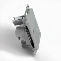 Розетка TV + RJ-45 Катрин (серебро) / Stekker GLS00-7106-03