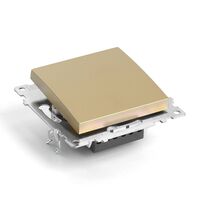 Выключатель одноклавишный Катрин (золото) / Stekker GLS10-7103-08