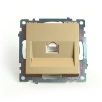 Розетка компьютерная RJ-45 Катрин (золото) / Stekker GLS00-7107-08