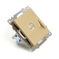 Розетка компьютерная RJ-45 Катрин (золото) / Stekker GLS00-7107-08