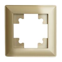 Рамка на 1 пост Катрин (золото, Light) / Stekker PFR00-7001-08