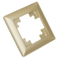 Рамка на 1 пост Катрин (золото, Light) / Stekker PFR00-7001-08