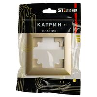 Рамка на 1 пост Катрин (золото, Light) / Stekker PFR00-7001-08