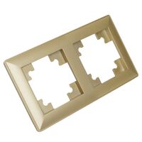 Рамка на 2 поста Катрин (золото, Light) / Stekker PFR00-7002-08