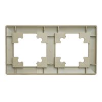 Рамка на 2 поста Катрин (золото, Light) / Stekker PFR00-7002-08