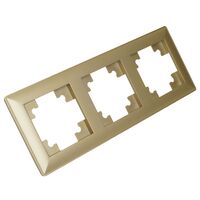 Рамка на 3 поста Катрин (золото, Light) / Stekker PFR00-7003-08