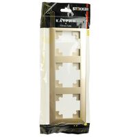 Рамка на 3 поста Катрин (золото, Light) / Stekker PFR00-7003-08